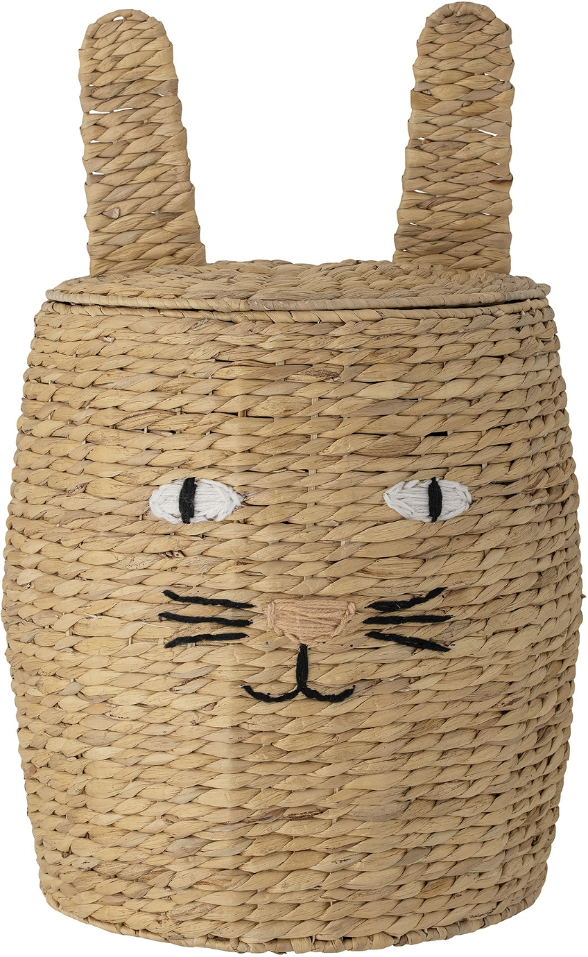 Legetøjskurv Med Låg Bloomingville Mini Nelle Vandhyacint Natur ø42 H65 Cm