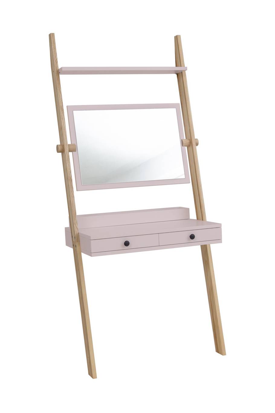 Leno Sminkebord 79x183cm Asketræ   Pink