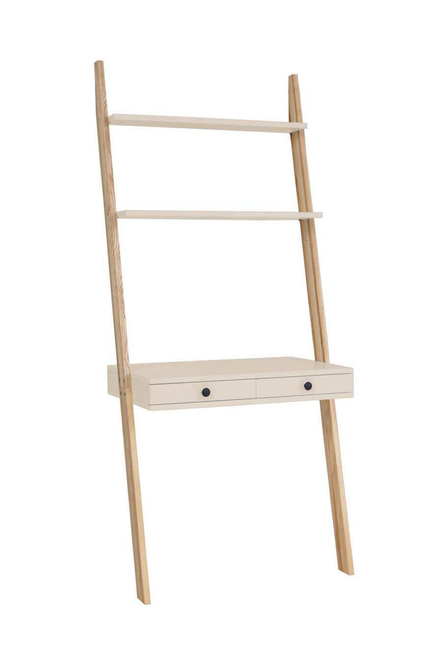 Leno Stigehylde Skrivebord 79x183cm Brun Beige