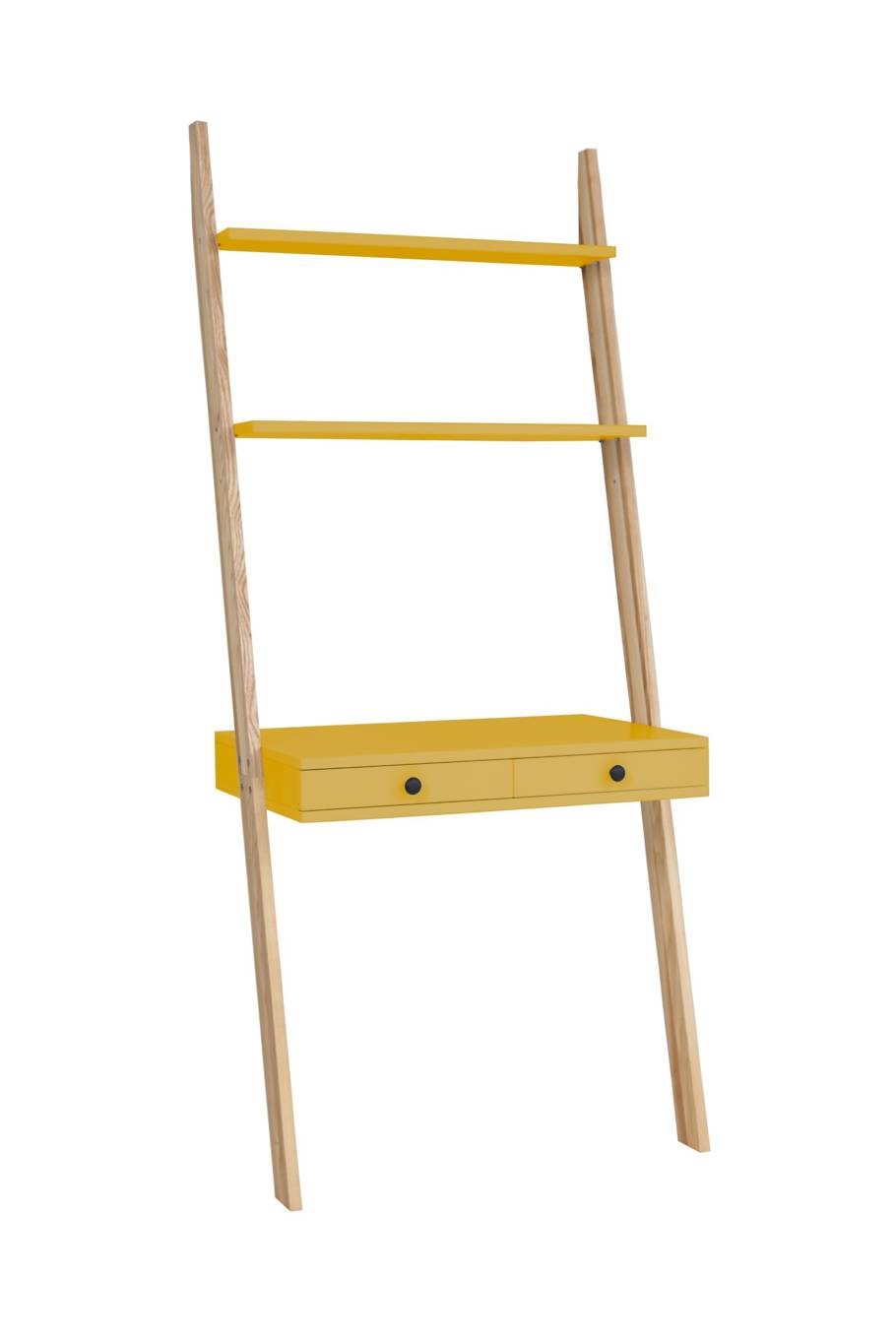Leno Stigehylde Skrivebord 79x183cm Gul