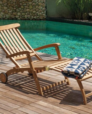 Liggestol Sunrise Teak 150x56x77 95cm