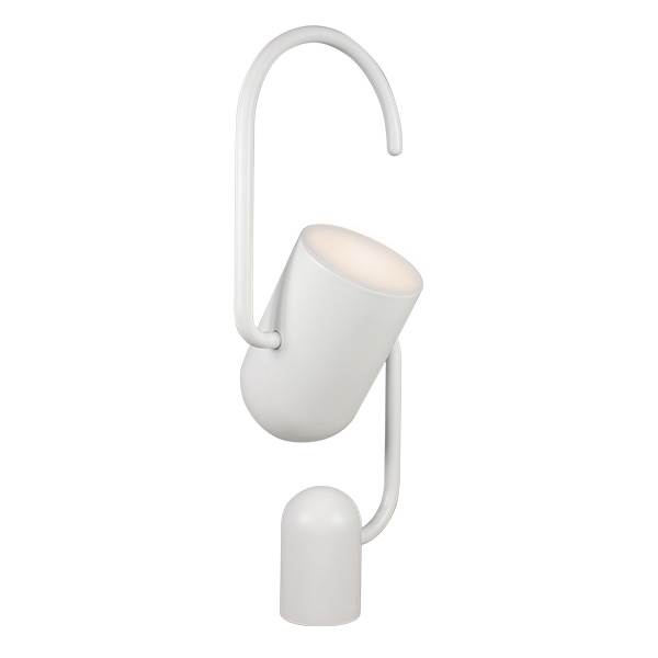 Grab Bærbar Bordlampe Hvid