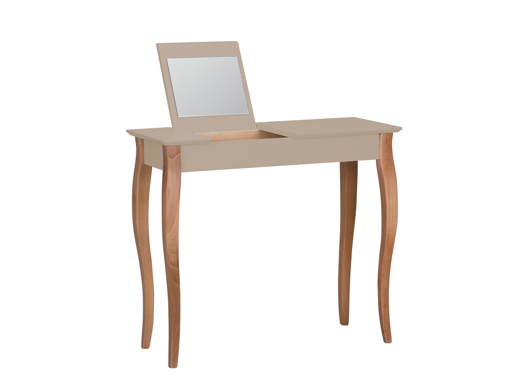 Lillo Sminkebord Med Spejl 85x35cm Brun Beige