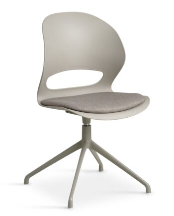 Linea Spisebordsstol     Drejefunktion Og Stone Stofhynde Stone Pvc Og Stone Metal
