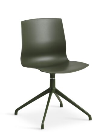 Liv Spisebordsstol     Drejefunktion Oliven Pvc Og Oliven Metal