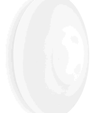 Loft- Og Væglampe Ideal Lux Glory ø60    H17   Cm Satin Nikkel Hvid Glas