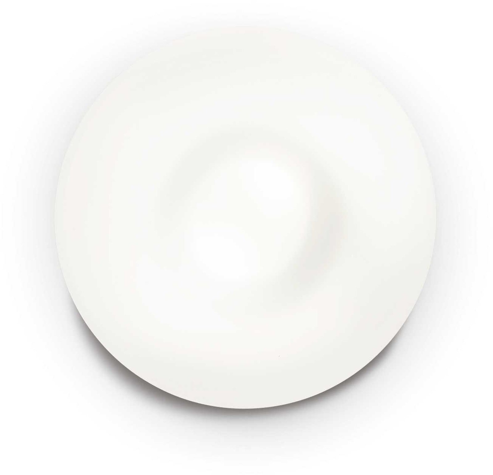 Loft- Og Væglampe Ideal Lux Glory ø40 H15 Cm Hvid Satin Nikkel Glas E27