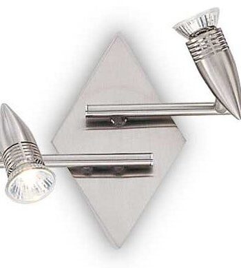 Loftlampe Ideal Lux Alfa Satin Nikkel Med   Justerbare Gu10-spotlys  480 Lm  3000
