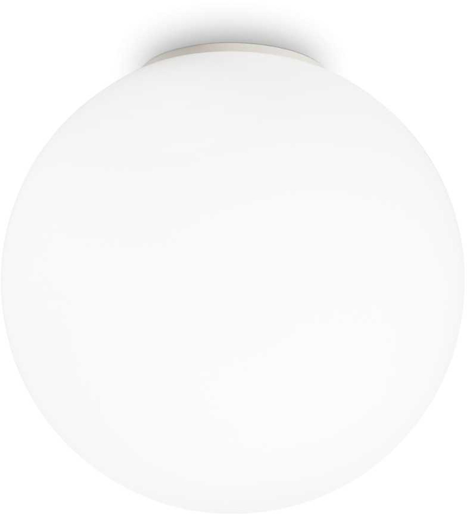 Loftlampe Ideal Lux Mapa Bianco ø40 H39 Cm Hvidblæst Glas