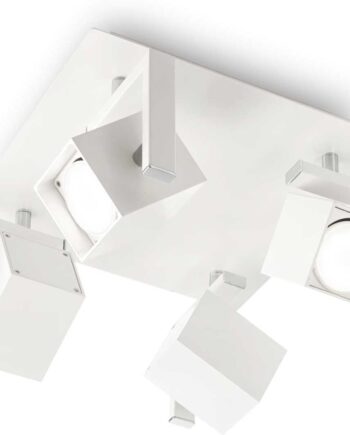 Loftlampe Ideal Lux Mouse Hvid Metal 29x29x14 Cm