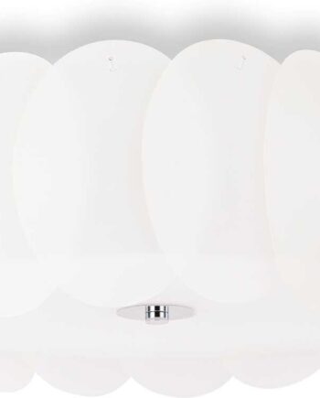 Loftlampe Ideal Lux Ovalino ø52   H20 Cm Hvid