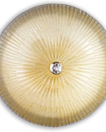 Loftlampe Ideal Lux Shell Glas Rav Og Hvid ø60 Cm