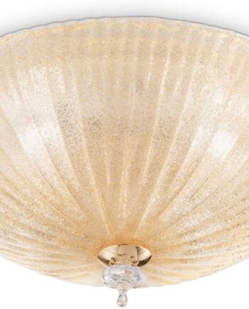 Loftlampe Ideal Lux Shell Rav Hvid Glas ø50 Cm     E27 Indendørs