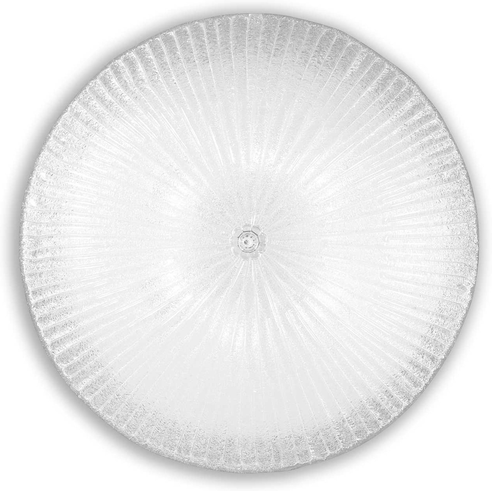 Loftlampe Ideal Lux Shell ø60 H20 Cm Glas Med Korndekoration E27 Ip20