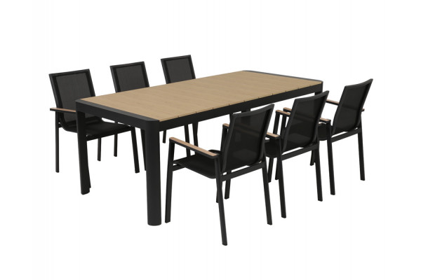 Lohals Malmø Havemøbelsæt Stabelstole 95 205 275 Cm