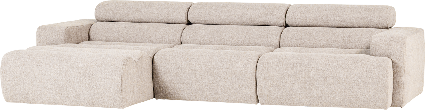 Loungesofa Venstrevendt Chaiselong Woood Novi Bouclé Natur 300x173 Cm