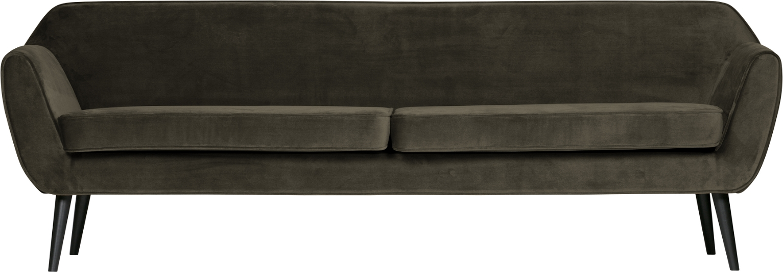 Loungesofa Woood Rocco Jarra Fløjl Mørkegrøn  -personers 230x82 Cm