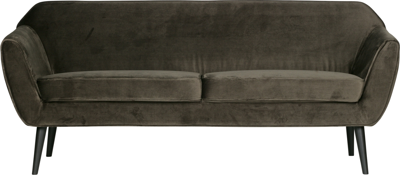 Loungesofa Woood Rocco Mørkegrøn Jarra-fløjl Fsc-ramme B187ã D82ã H75 Cm