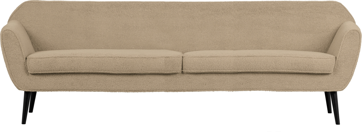 Loungesofa Woood Rocco  -personers Teddystof Sand