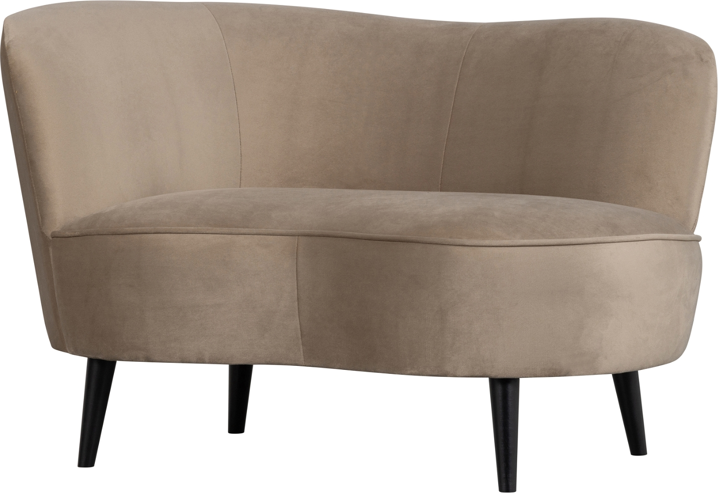 Loungesofa Woood Sara Left Venstrevendt Beige Polyester H71ã B112ã D81 Cm