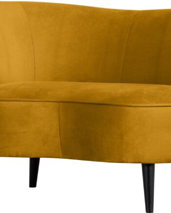 Loungesofa Woood Sara Venstrevendt Hjørnesofa Solgul Polyester 112x81x71 Cm