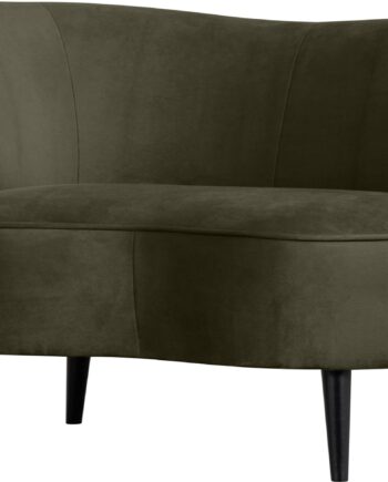 Loungesofa Woood Sara Venstrevendt Mørkegrøn Polyester Hjørnesofa H71ã B81ã L112 Cm