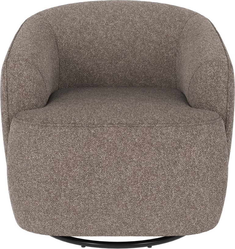 Loungestol Drejestol Rowico Dermot Bobby Polyester Mørk Beige 360 Drej- Og Gyngefunktion Fsc-mix