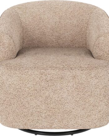 Loungestol Lænestol Rowico Dermot Drejbar Og Gyngefunktion Lysebeige Anna   Polyester Fsc-mix Certificeret