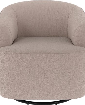 Loungestol Rowico Dermot 360 Drejelig   Lysebeige Alice 01 Polyester Med Vippefunktion  Fsc-mix-certificeret
