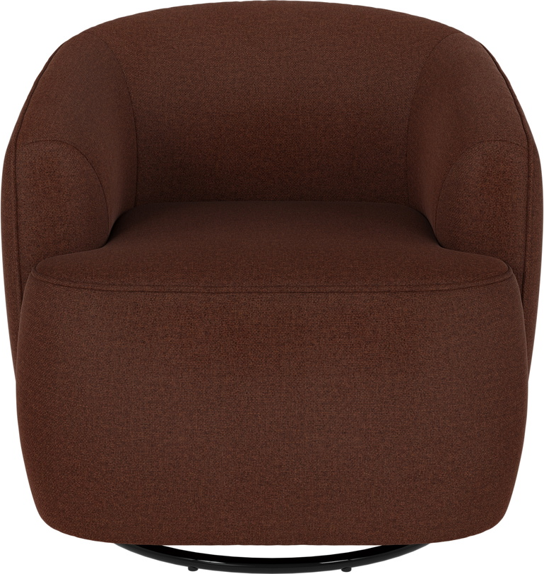 Loungestol Rowico Dermot  Dybrød Rita 96 Polyester  Drejelig Gyngestol  H78xb85xd90 Cm