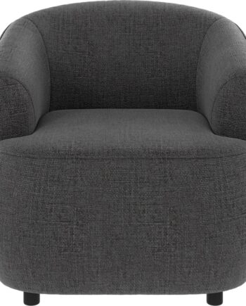 Loungestol Rowico Dermot   Mørkegrå Stof Robin 66 Skandinavisk Lænestol H77ã B85ã D90 Cm