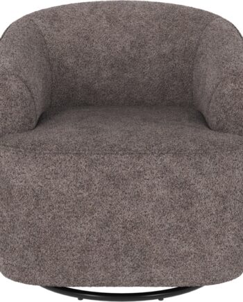 Loungestol Rowico Dermot   Mørkegråt Anna Polyester Med 360 Dreje- Og Vuggemekanisme Fsc 78x85x90 Cm