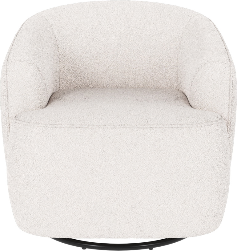 Loungestol Rowico Dermot Nordisk Minimalistisk Hvid Alice 101 Stof 360 Dreje- Og Gyngemekanisme Fsc-mix Ramme