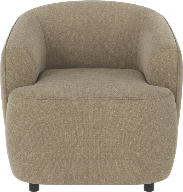 Loungestol Rowico Dermot Rita Stof Mørk Beige Lænestol Fsc-mix H77xb85xd90 Cm