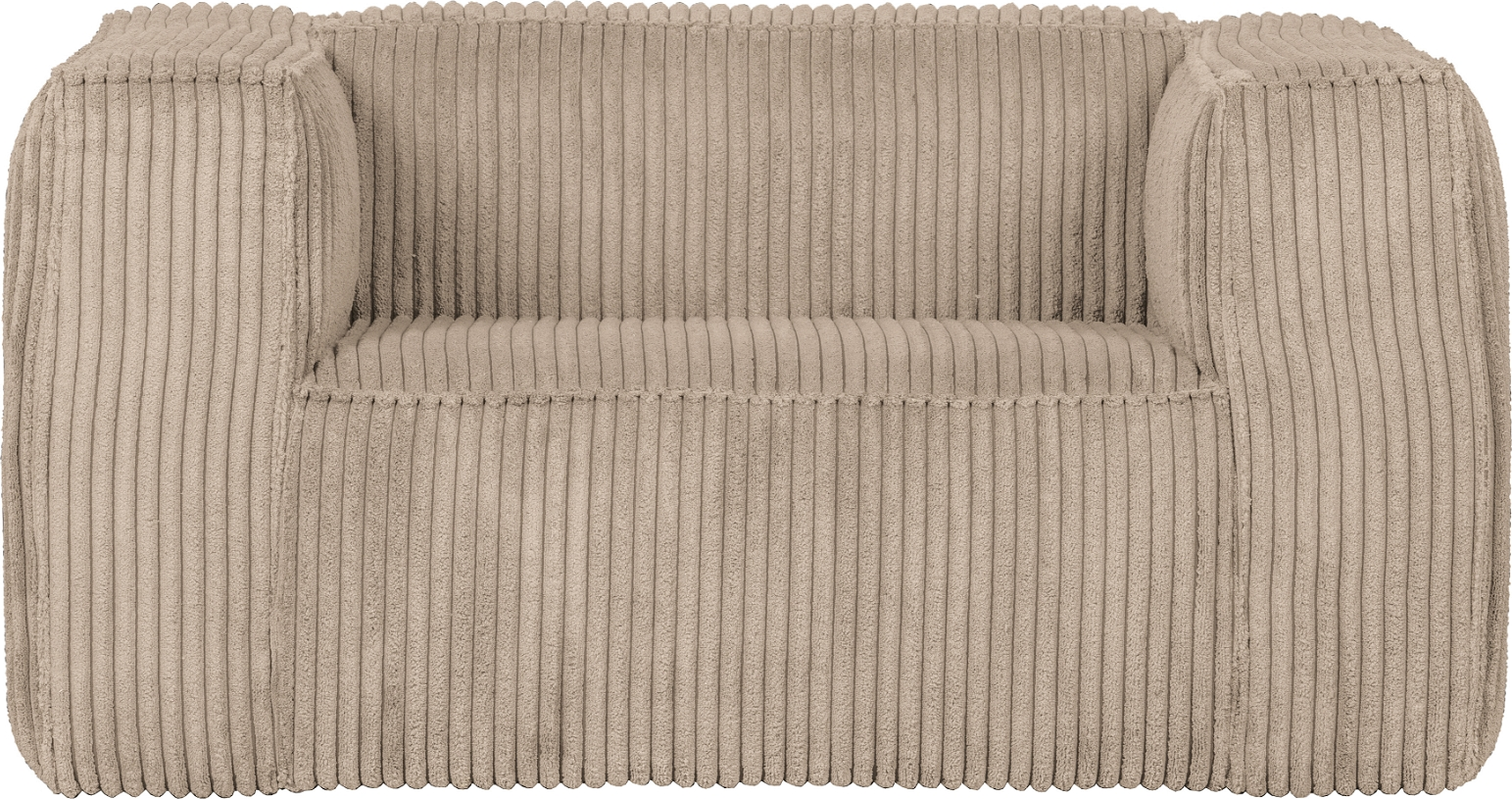 Loungestol Woood Exclusive Bean Lysebrun Ribbet 100  Polyester  Fsc-træ H74ã B98ã L146 Cm