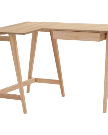 Luka Ask  -formet Skrivebord B115cm   D85cm Venstrestillet
