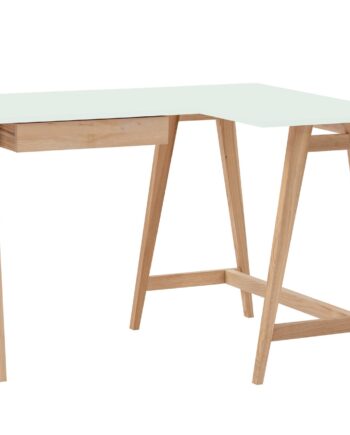 Luka Asketræ Hjørneskrivebord B115cm   D85cm Flygtig Mint Højre Side