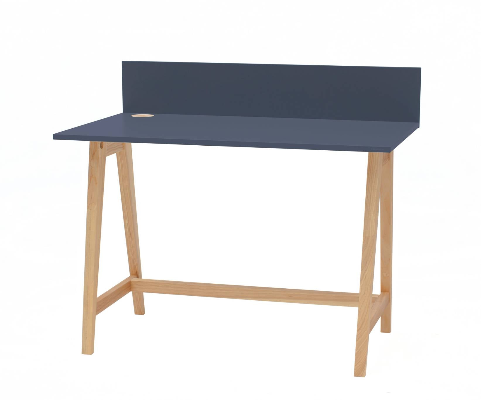 Luka Asketræ Skrivebord 110x50cm   Grafit