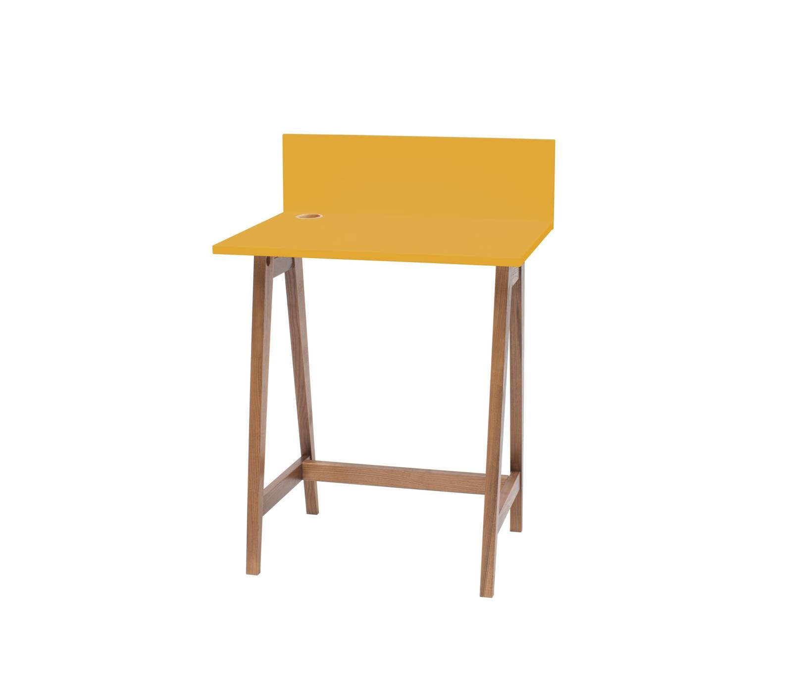 Luka Asketræ Skrivebord 65x50cm Gul
