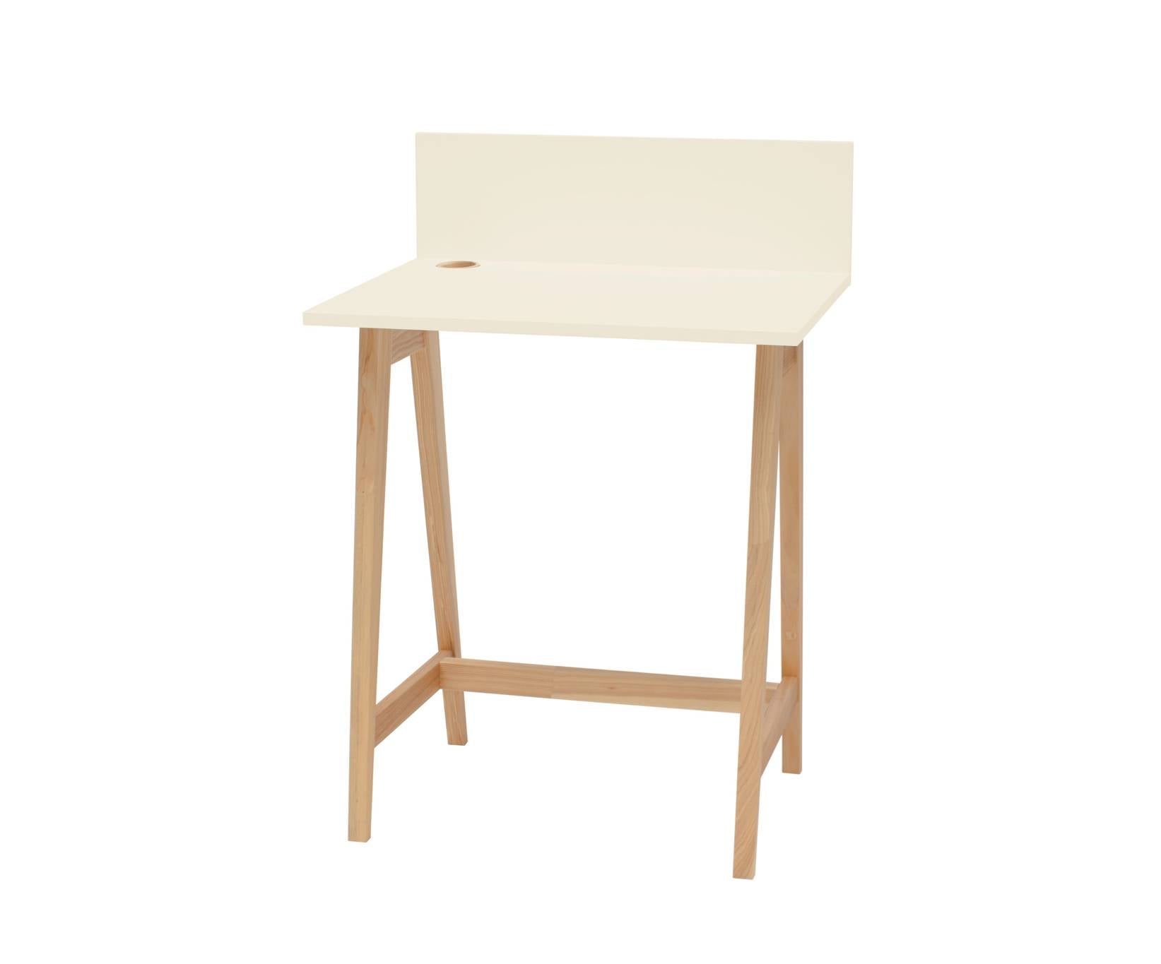 Luka Asketræ Skrivebord 65x50cm Kridthvid