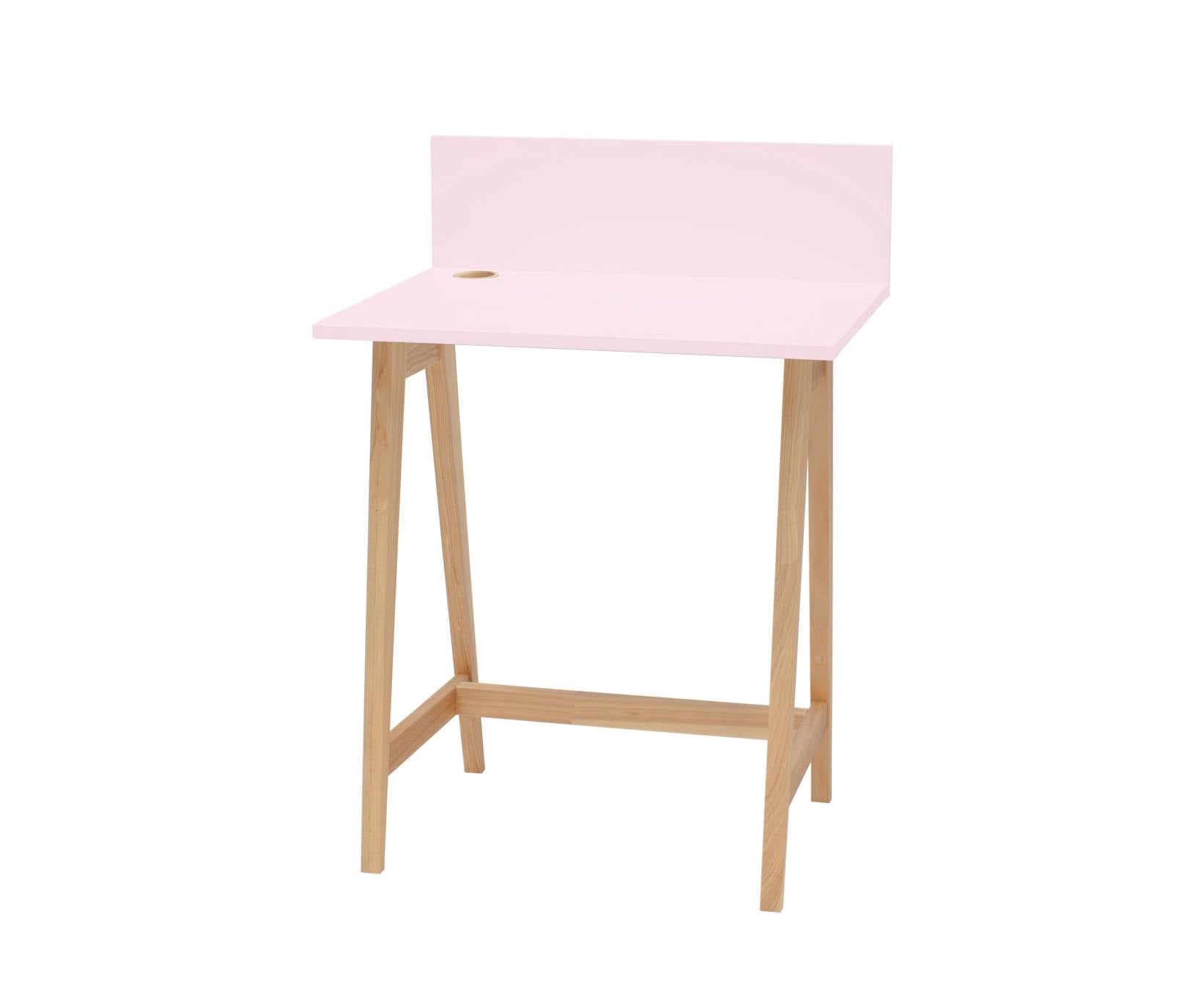 Luka Asketræ Skrivebord 65x50cm   Pink