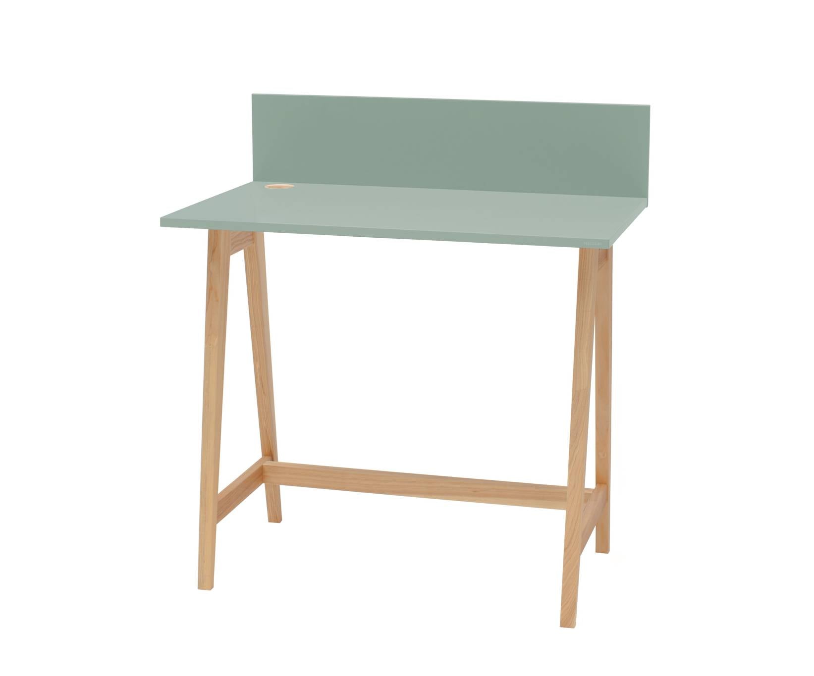 Luka Asketræ Skrivebord 85x50cm Salviegrøn