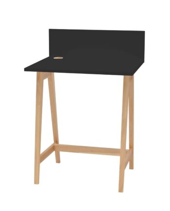 Luka Asketræ Skrivebord 65x50cm Sort