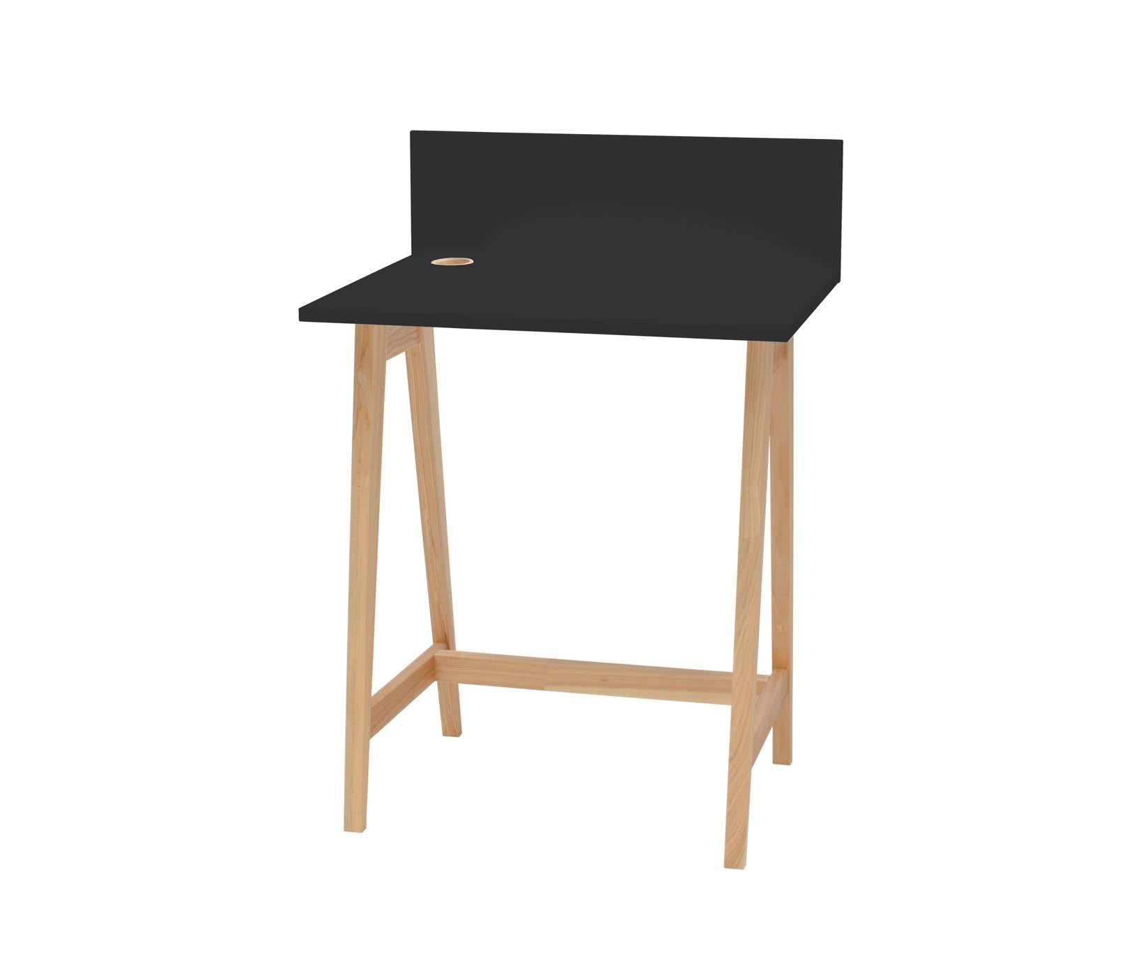 Luka Asketræ Skrivebord 65x50cm Sort