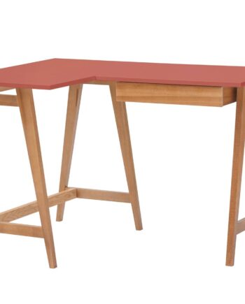 Luka Hjørneskrivebord B115cm   D85cm Antik Pink Eg Venstre Side