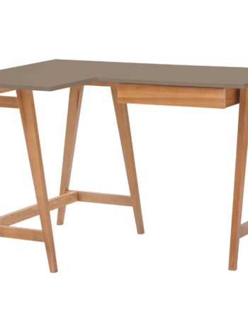 Luka Hjørneskrivebord B115cm   D85cm Brun Oak Venstre Side