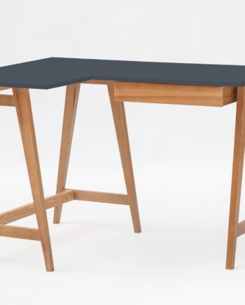 Luka Hjørneskrivebord   115cm     85cm   Grafit Eg Venstre Side