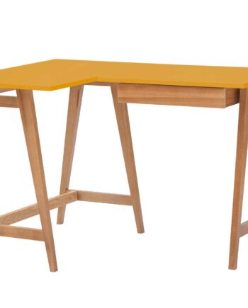 Luka Hjørneskrivebord B115cm   D85cm Gul Eg Venstre Side
