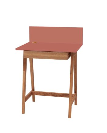 Luka Skrivebord 65x50cm Med Skuffe Eg Antik Pink