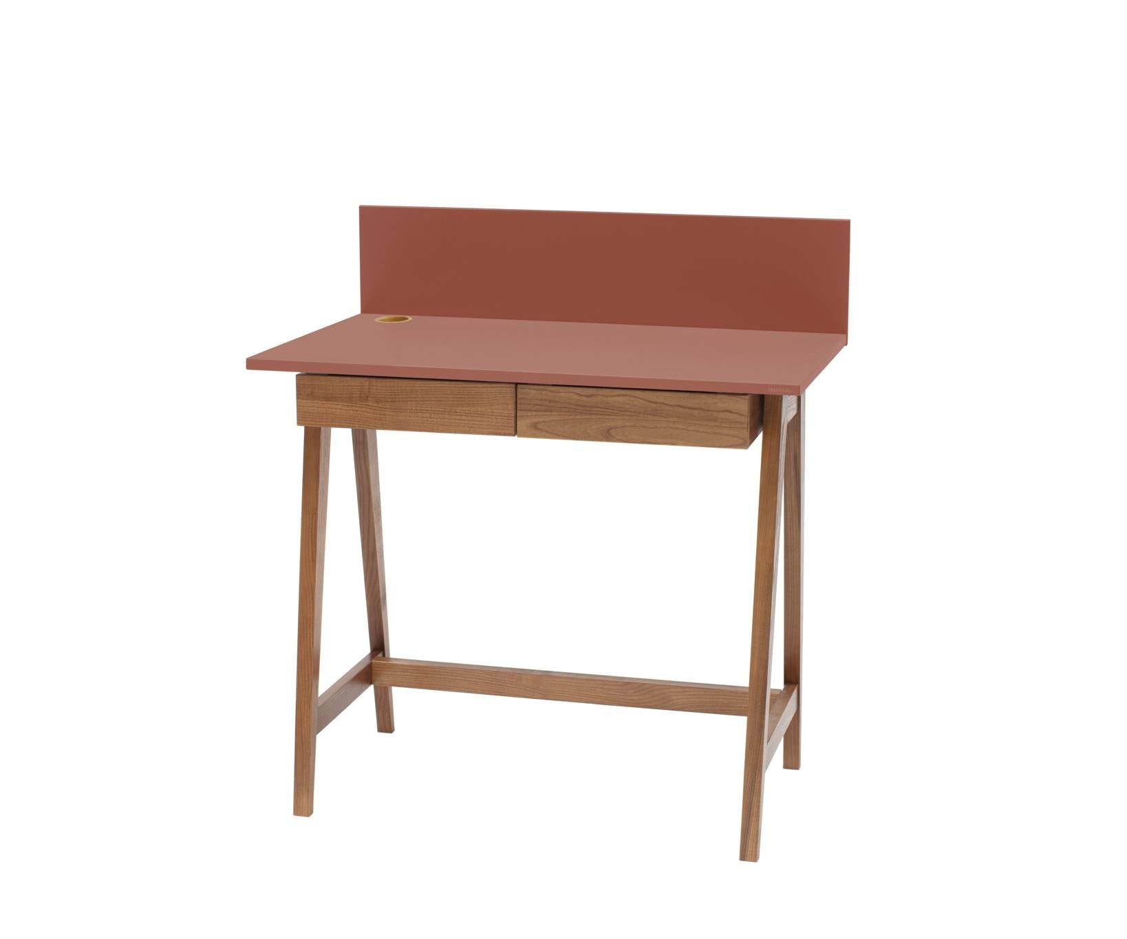 Luka Skrivebord 85x50cm Med Skuffe Eg Antik Pink